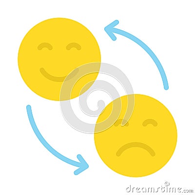 Behavior patterns happiness Vector Icon which can easily modify Vector Illustration