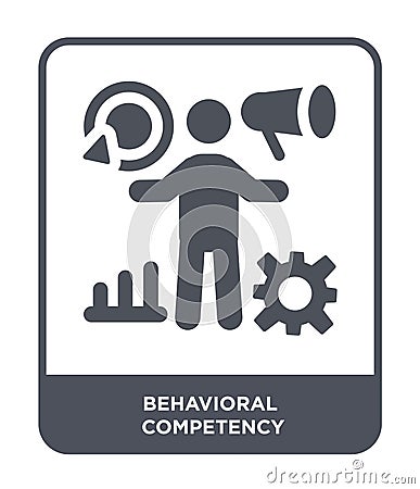 behavioral competency icon in trendy design style. behavioral competency icon isolated on white background. behavioral competency Vector Illustration