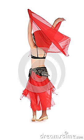 Behind bellydance Stock Photo