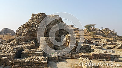 Rani Ghat Ruins, Buner, Pakistan Stock Photo