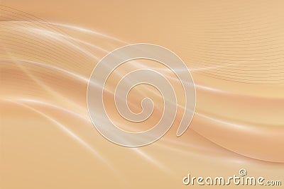 Beige abstract background with flashes of light and soft waves Stock Photo