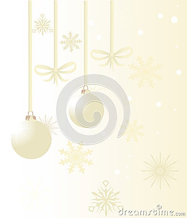 Beige christmas background Vector Illustration