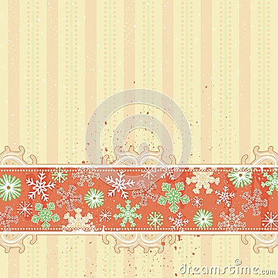 Beige christmas background Vector Illustration