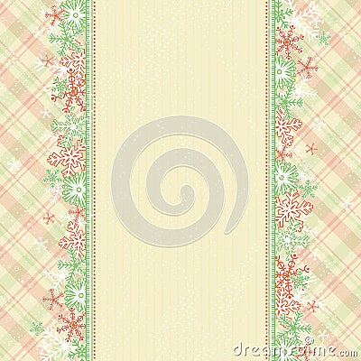 Beige christmas background Vector Illustration