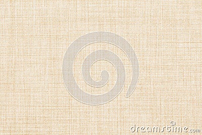 Beige colored seamless linen texture or fabric background Stock Photo