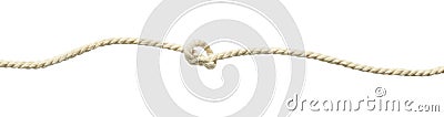 Beige cotton rope knot Stock Photo