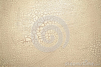 beige crackled paint Stock Photo