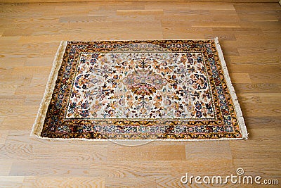 Beige indian rug Stock Photo