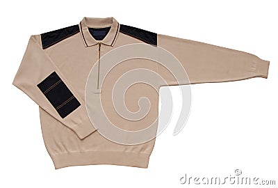 Beige male sweater Stock Photo