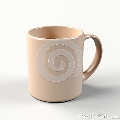 Beige Mug 3d Model For 3d Printing - Free Soft Focus Lens Style Stock Photo