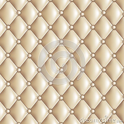 Beige quilted texture Vector Illustration