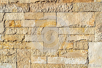 Beige Sandstone Wall Texture Background, Old Yellow Slate Cottagecore, Vintage Naturecore Wall Stock Photo