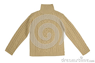 Beige sweater Stock Photo