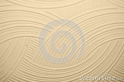 Beige wall with plaster relief Stock Photo