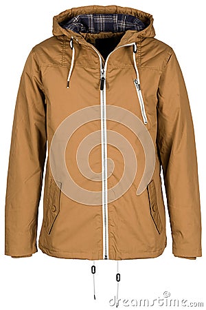 Beige warm jacket Stock Photo