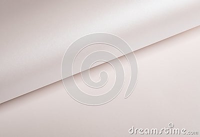 Beige and white texture with gradient effect Elegant wavy structure and folded sheet layout Glossy Stock Photo