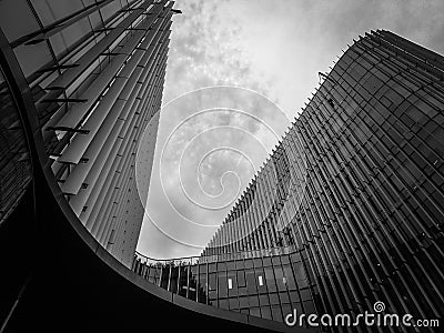 Business building of the Central Business District of the city Beijing, China Stock Photo