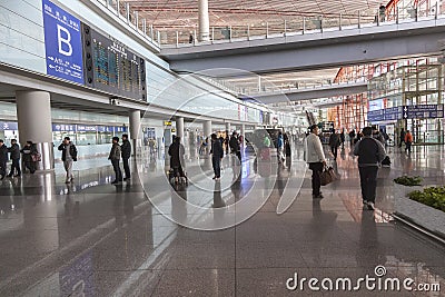 Beijing, China airport Editorial Stock Photo