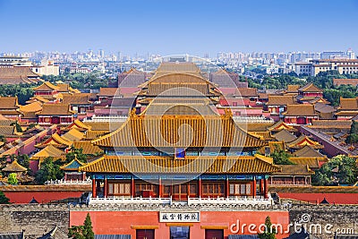 Beijing China Forbidden City Stock Photo