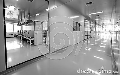 BEIJING, CHINA - JUNE 03, 2019: Medical Scientific Research Labratory of viruses and drugs. Editorial Stock Photo