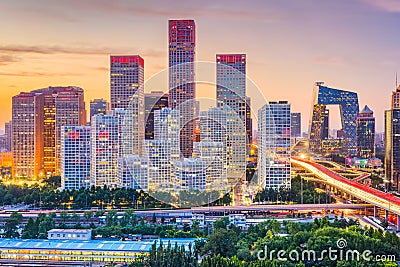 Beijing, China Skyline Stock Photo