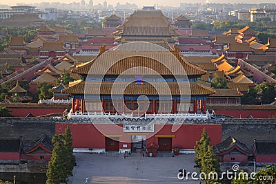 Beijing Forbidden City Stock Photo