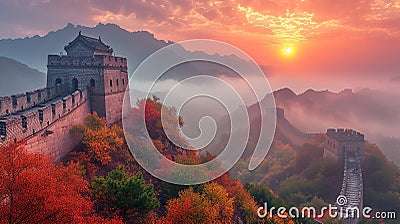 Beijing Great Wall, China Stock Photo