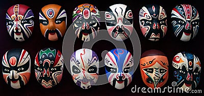 Beijing Opera Masks Stock Photo