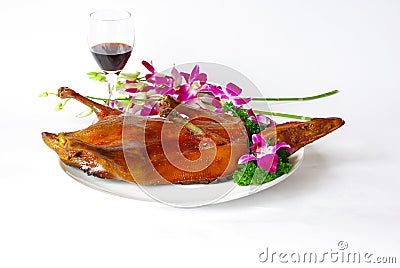 Beijing roast duck Stock Photo