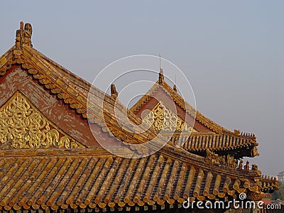 Beijing Rooftops Stock Photo