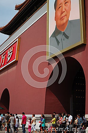 Beijing's Tiananmen Editorial Stock Photo