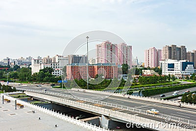 Beijing's urban traffic Stock Photo