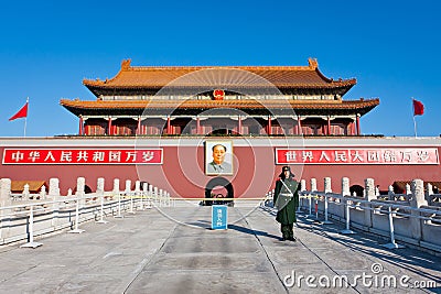 Beijing Tiananmen Editorial Stock Photo