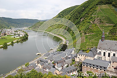 Beilstein ... the best place on the Moselle River (Mosel). Stock Photo