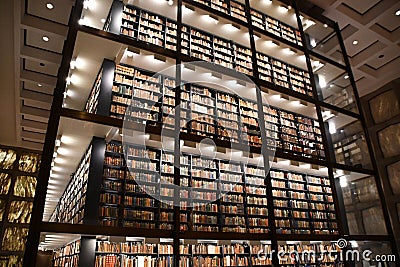 Beinecke Rare Books and Manuscripts Library at Yale University in New Haven, Connecticut Editorial Stock Photo