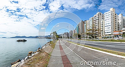 Beira Mar Avenue at Florianopolis city - Florianopolis, Santa Catarina, Brazil Stock Photo