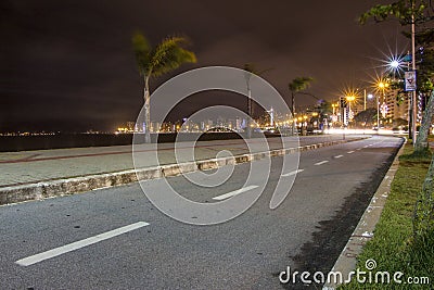 Beira Mar Avenue - Florianopolis - SC - Brazil Editorial Stock Photo