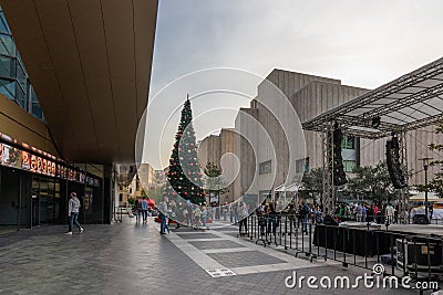 Christmas vibes in Beirut Souks amidst Lebanon`s hyperinflation as local currency reaches new lows Editorial Stock Photo