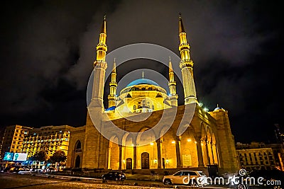 Beirut Mohammad Al Amin Mosque 02 Stock Photo