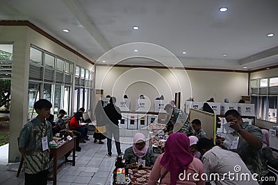 community members filled the voting place in their village Editorial Stock Photo