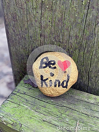  bekind be kind rock stone Stock Photo