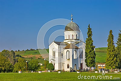 Bela crkva - White church near Krupanj, Serbia Stock Photo