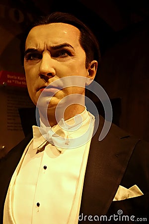 Bela Lugosi Wax Figure Editorial Stock Photo