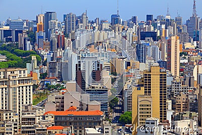 Bela Vista district of Sao Paulo city, Brazil Stock Photo