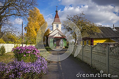 Belarus, Borisov: Old Belief orthodox Pokrovskaja Church. Stock Photo