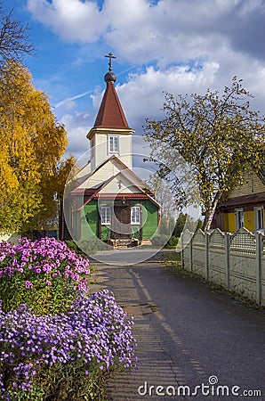 Belarus, Borisov: Old Belief orthodox Pokrovskaja Church. Stock Photo