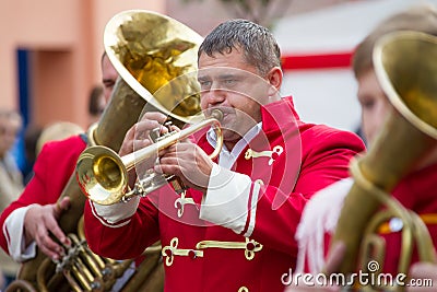 Street musician Editorial Stock Photo