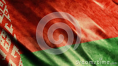 Belarus National Flag Grunge Stock Photo