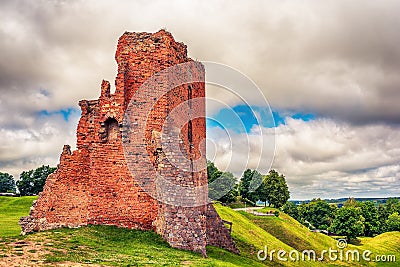 Belarus: ruins of Navahrudak, Naugardukas, Nowogrodek, Novogrudok castlen Stock Photo