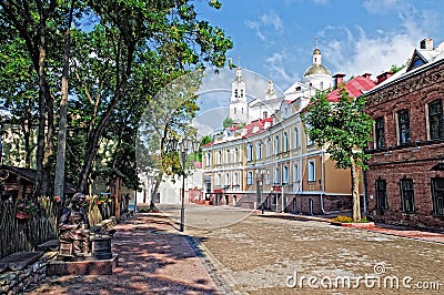 Belarus Vitebsk summer landscape view of old nicel Stock Photo